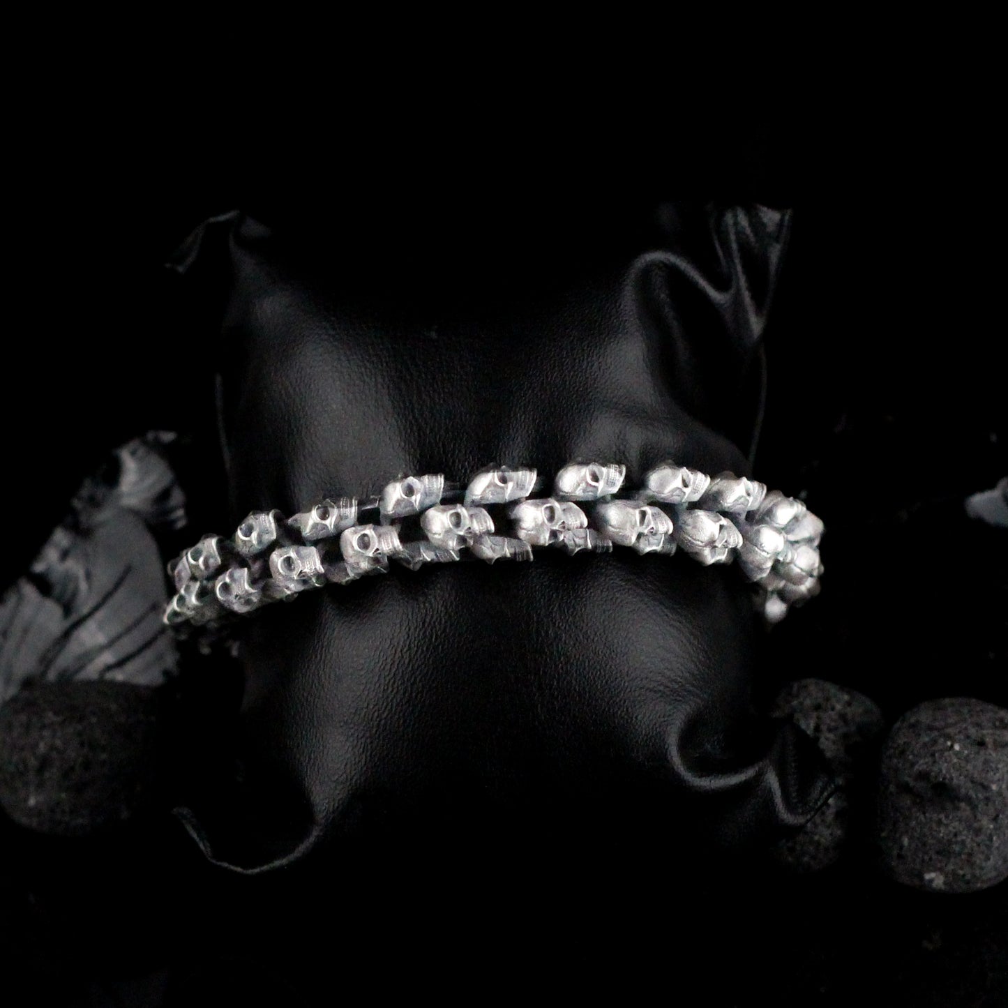 Sterling Silver Skull Bracelet