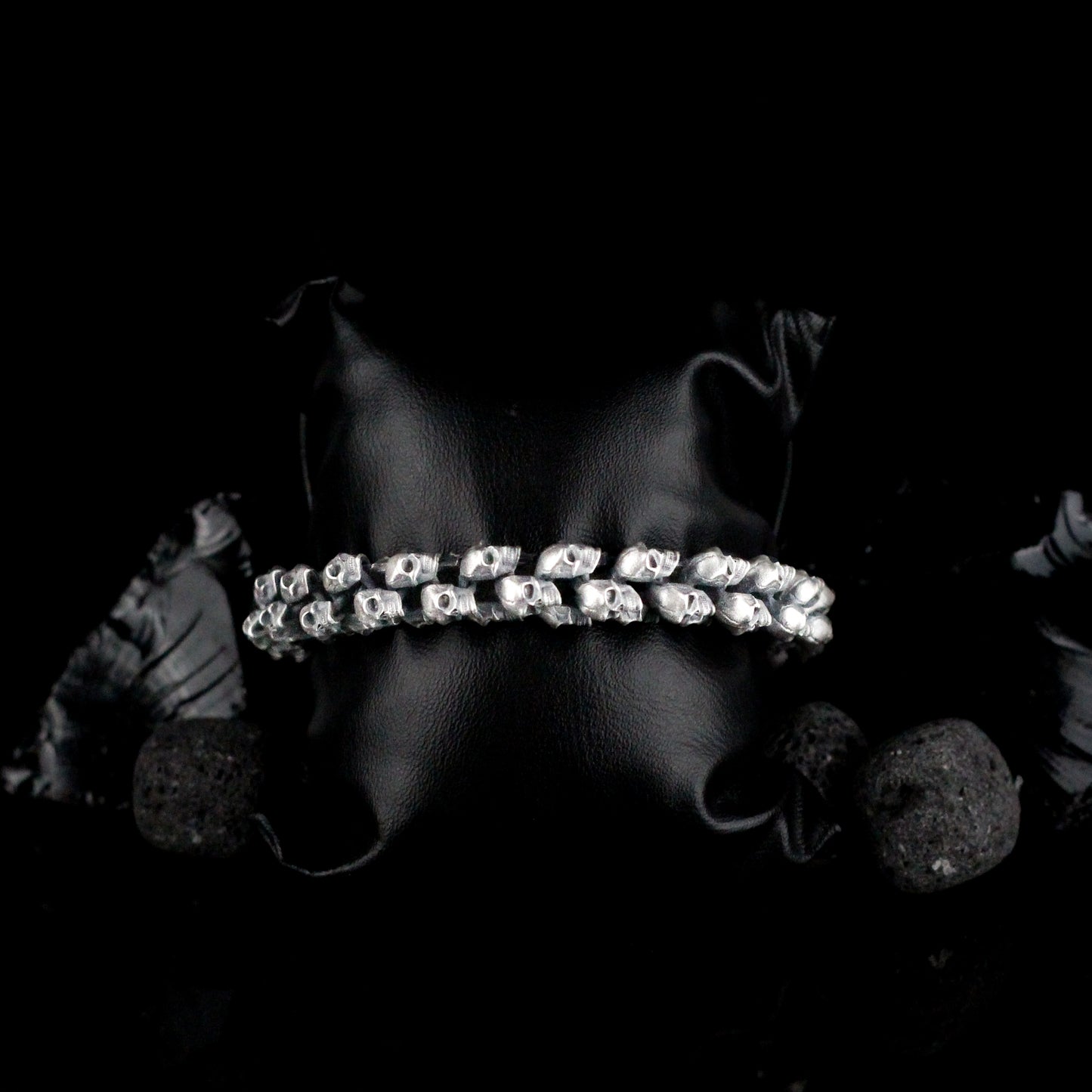 Sterling Silver Skull Bracelet