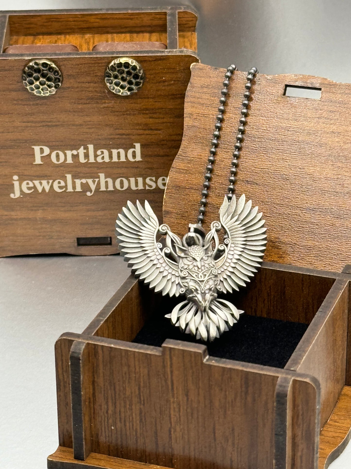 Silver Owl Necklace