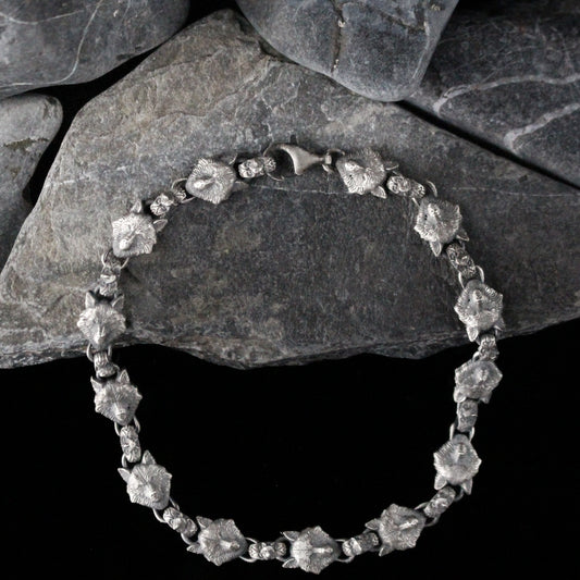 Sterling Silver Wolf Bracelet