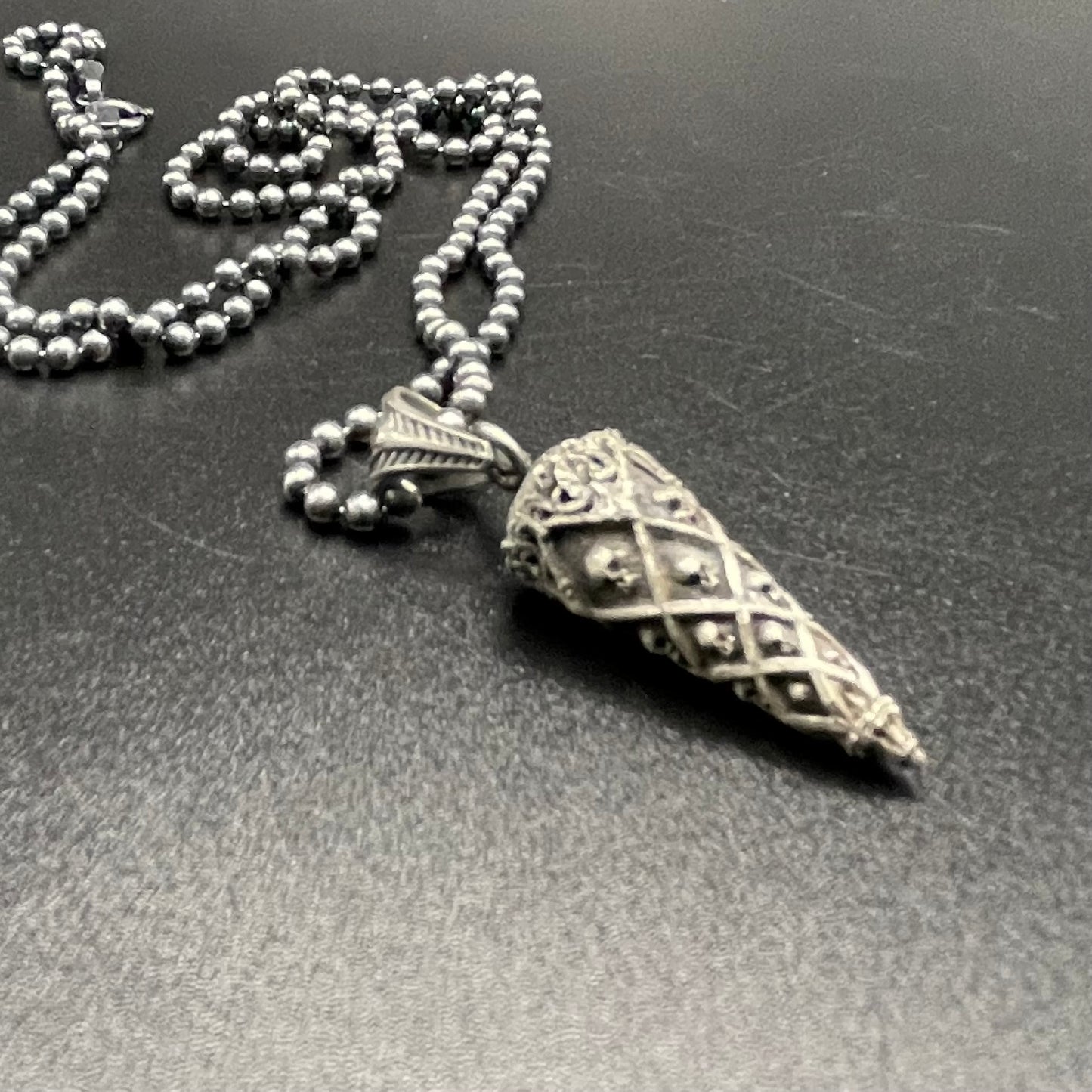 Sterling Silver Bullet Necklace