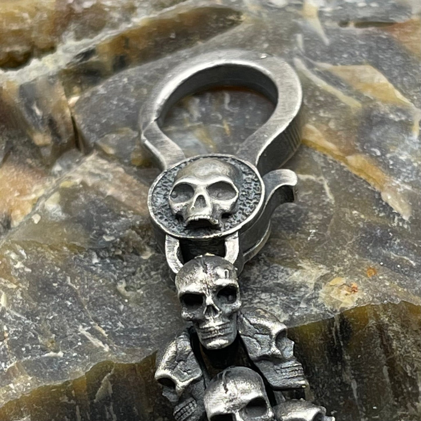 Solid Sterling Silver Skull Necklace Chain Style